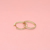 Gemma Pave Huggie Earring