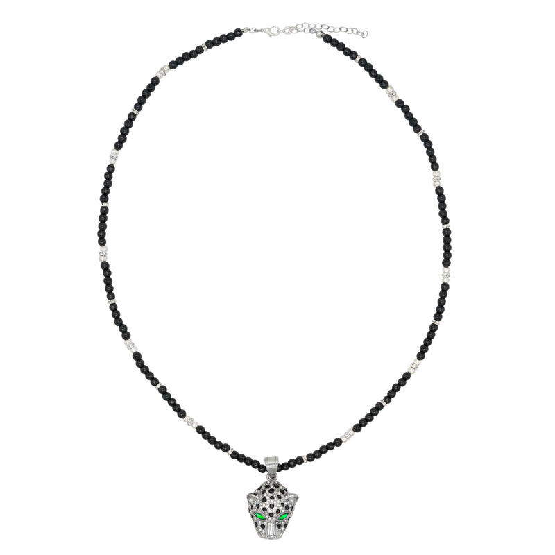 Jaguar Pave Pendant Necklace