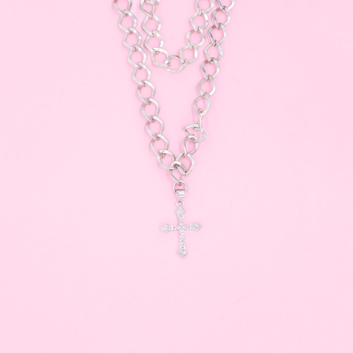 Cristina Cross Layered Necklace
