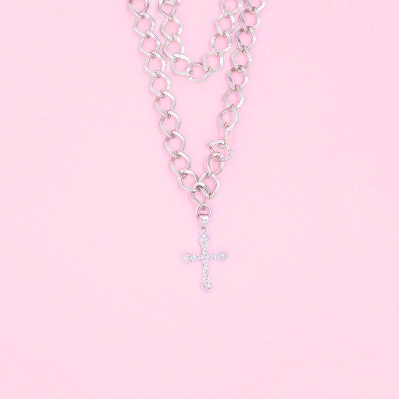 Cristina Cross Layered Necklace