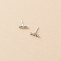 Dash Pave Stud Earring