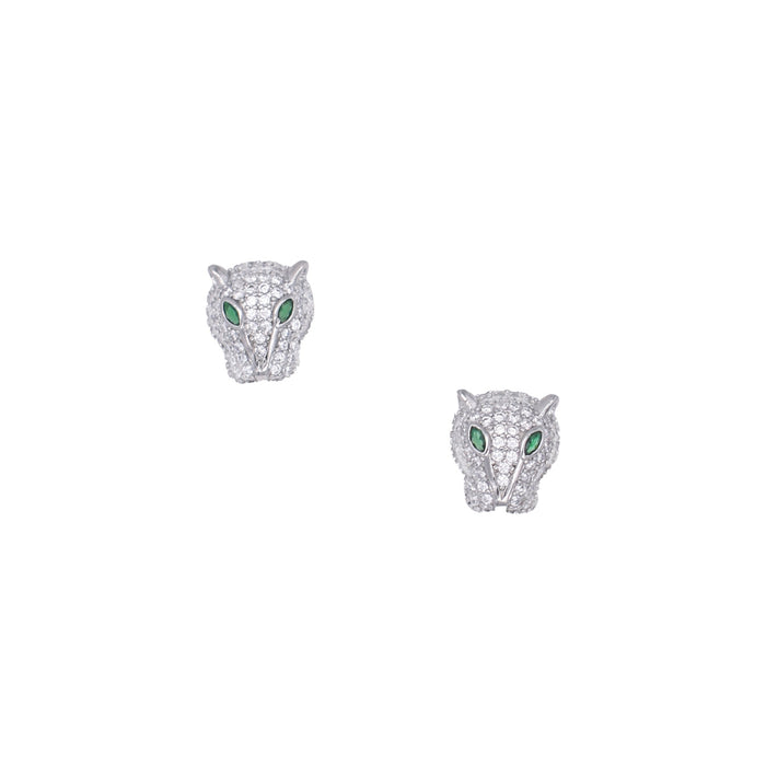 Panther Pave Stud Earring