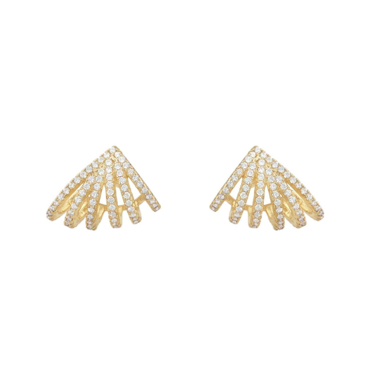 Lyra Pave XL Huggie Earring - Taylor Adorn