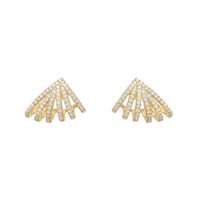 Lyra Pave XL Huggie Earring - Taylor Adorn