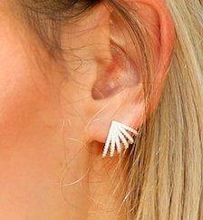 Lyra Pave XL Huggie Earring - Taylor Adorn