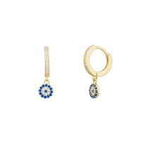 Pia Pave Huggie Earring - Taylor Adorn
