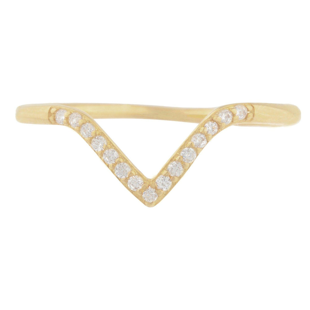 Pointe Pave Ring - Taylor Adorn